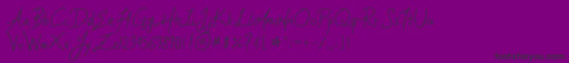 Fonte YleeMortalHeartImmortalMemoryV.1.11Ttf – fontes pretas em um fundo violeta