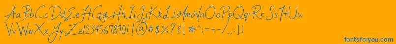 More about YleeMortalHeartImmortalMemoryV.1.11Ttf Font YleeMortalHeartImmortalMemoryV.1.11Ttf Font – Blue Fonts on Orange Background
