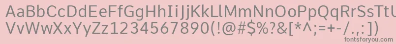 More about CommeRegular1 Font CommeRegular1 Font – Gray Fonts on Pink Background