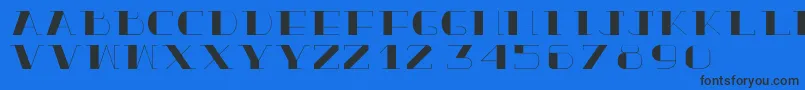 TrueloveBold Font – Black Fonts on Blue Background