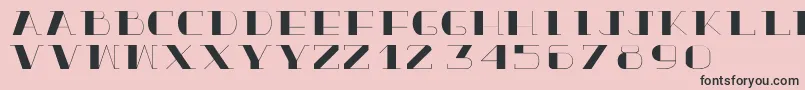 TrueloveBold Font – Black Fonts on Pink Background