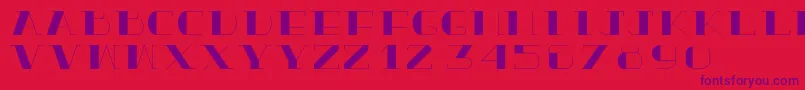 TrueloveBold Font – Purple Fonts on Red Background