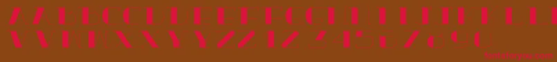 TrueloveBold Font – Red Fonts on Brown Background