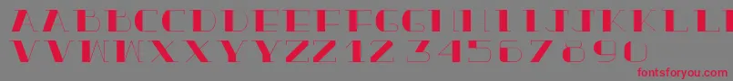 TrueloveBold Font – Red Fonts on Gray Background