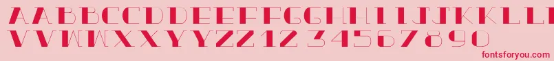 TrueloveBold Font – Red Fonts on Pink Background