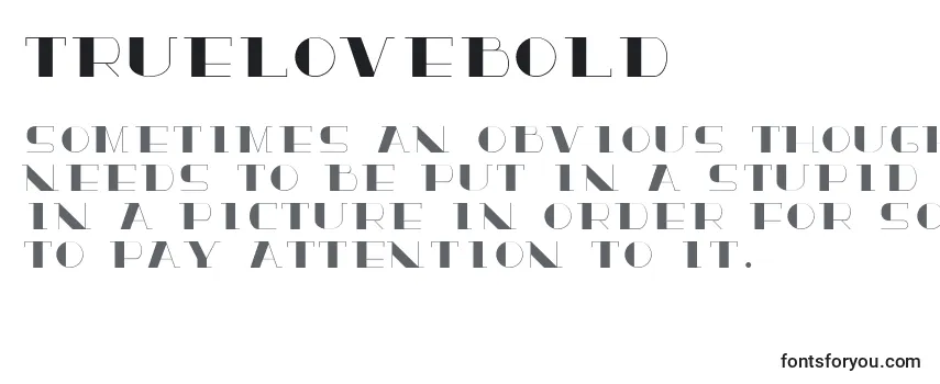 Обзор шрифта TrueloveBold