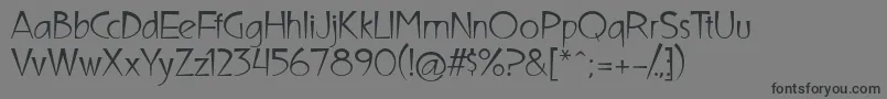 UltimaCampagnoli Font – Black Fonts on Gray Background