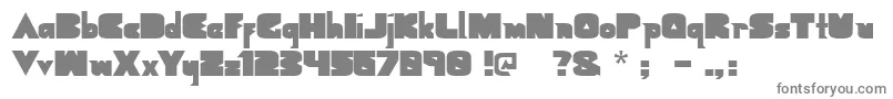 フォントGeometricblack – 白い背景に灰色の文字