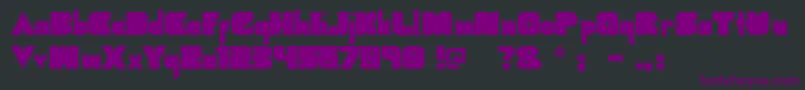 Шрифт Geometricblack – фиолетовые шрифты на чёрном фоне