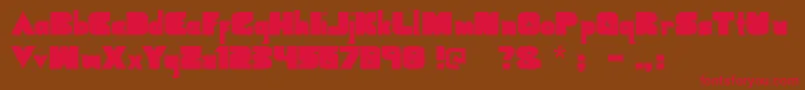 Geometricblack Font – Red Fonts on Brown Background