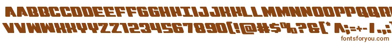 Virginhybridleft Font – Brown Fonts on White Background