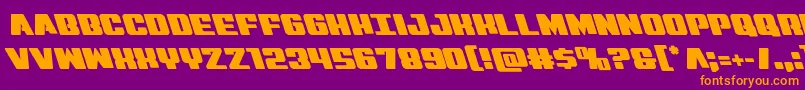 More about Virginhybridleft Font Virginhybridleft Font – Orange Fonts on Purple Background