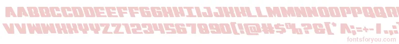 Virginhybridleft Font – Pink Fonts on White Background