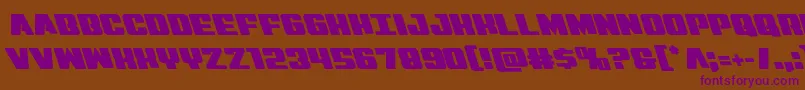 Virginhybridleft Font – Purple Fonts on Brown Background