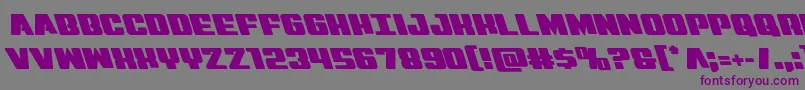 Virginhybridleft Font – Purple Fonts on Gray Background