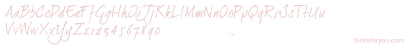 Dj2trial Font – Pink Fonts on White Background