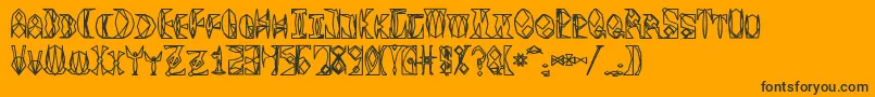 Lisätietoja Space Gimboid-fontista Space Gimboid-fontti – mustat fontit oranssilla taustalla