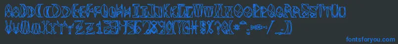 More about Space Gimboid Font Space Gimboid Font – Blue Fonts on Black Background