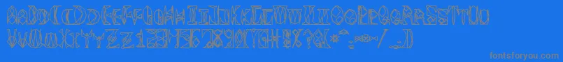 Шрифт Space Gimboid – серые шрифты на синем фоне