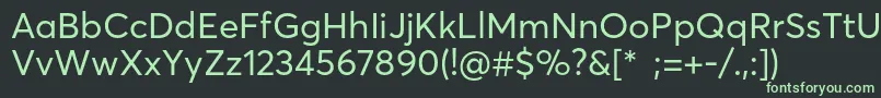 AvertademopecutteddemoRegular-fontti – vihreät fontit mustalla taustalla