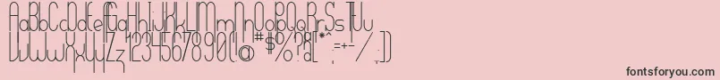 フォントVerticalization – ピンクの背景に黒い文字
