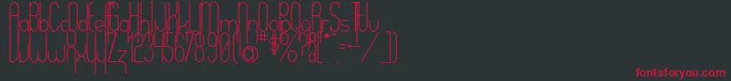 Verticalization Font – Red Fonts on Black Background