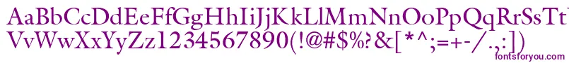 GisbertdbNormal Font – Purple Fonts on White Background