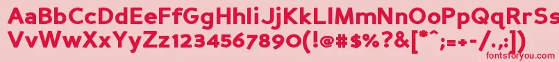 PerspectiveSansBlack Font – Red Fonts on Pink Background