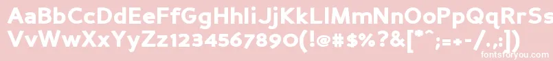 PerspectiveSansBlack Font – White Fonts on Pink Background
