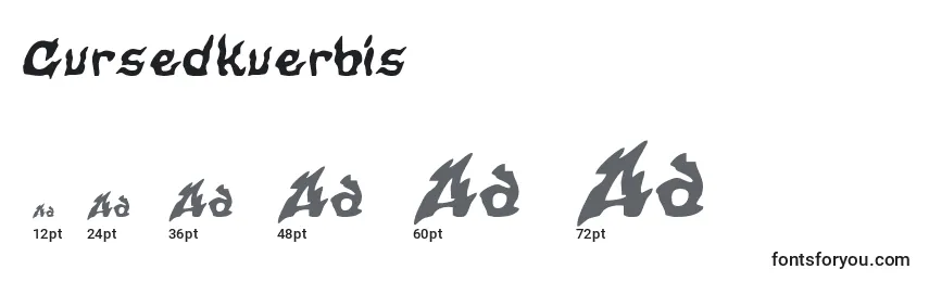 Cursedkuerbis Font Sizes