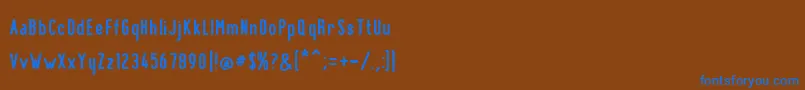 BnPinkyBold Font – Blue Fonts on Brown Background