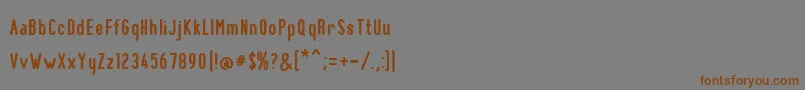 BnPinkyBold Font – Brown Fonts on Gray Background