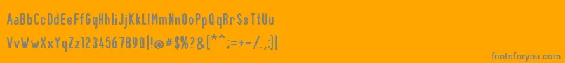 Шрифт BnPinkyBold – серые шрифты на оранжевом фоне