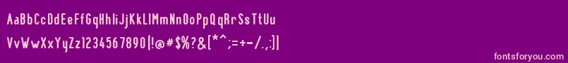 Шрифт BnPinkyBold – розовые шрифты на фиолетовом фоне