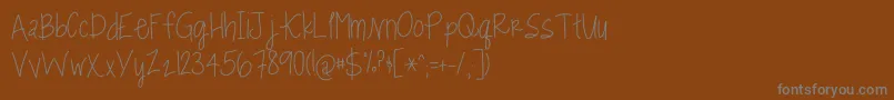 fuente DillPickles – Fuentes Grises Sobre Fondo Marrón