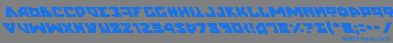 NyetLeftalic Font – Blue Fonts on Gray Background