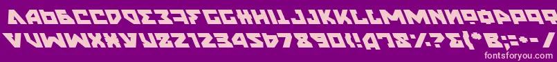 NyetLeftalic Font – Pink Fonts on Purple Background