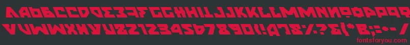 NyetLeftalic Font – Red Fonts on Black Background