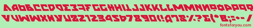 NyetLeftalic Font – Red Fonts on Green Background