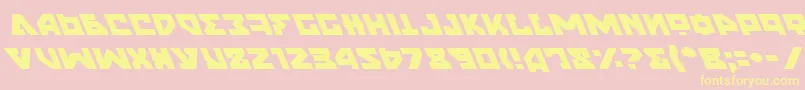 NyetLeftalic Font – Yellow Fonts on Pink Background