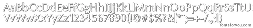 ColumbiashadowRegular-Schriftart – Graue Schriften