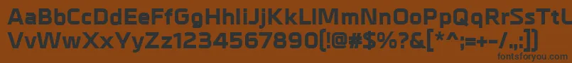 Шрифт MetrikExtrabold – чёрные шрифты на коричневом фоне