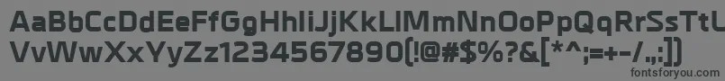 Шрифт MetrikExtrabold – чёрные шрифты на сером фоне