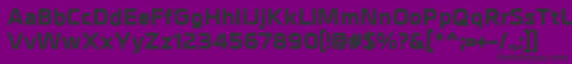 MetrikExtrabold-Schriftart – Schwarze Schriften auf violettem Hintergrund
