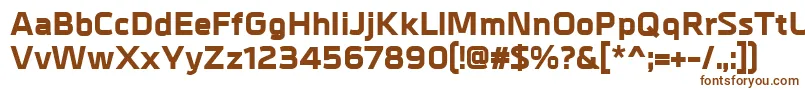 MetrikExtrabold Font – Brown Fonts on White Background