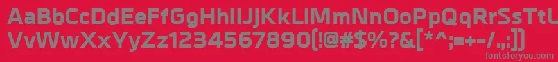 MetrikExtrabold Font – Gray Fonts on Red Background