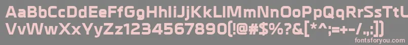 フォントMetrikExtrabold – 灰色の背景にピンクのフォント