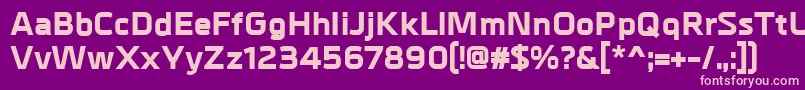 Шрифт MetrikExtrabold – розовые шрифты на фиолетовом фоне
