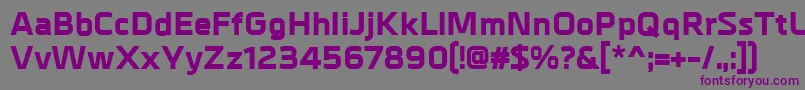 MetrikExtrabold Font – Purple Fonts on Gray Background