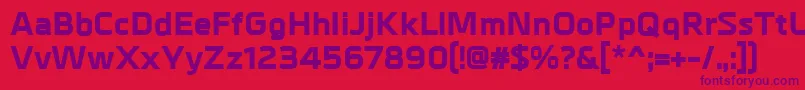 MetrikExtrabold Font – Purple Fonts on Red Background